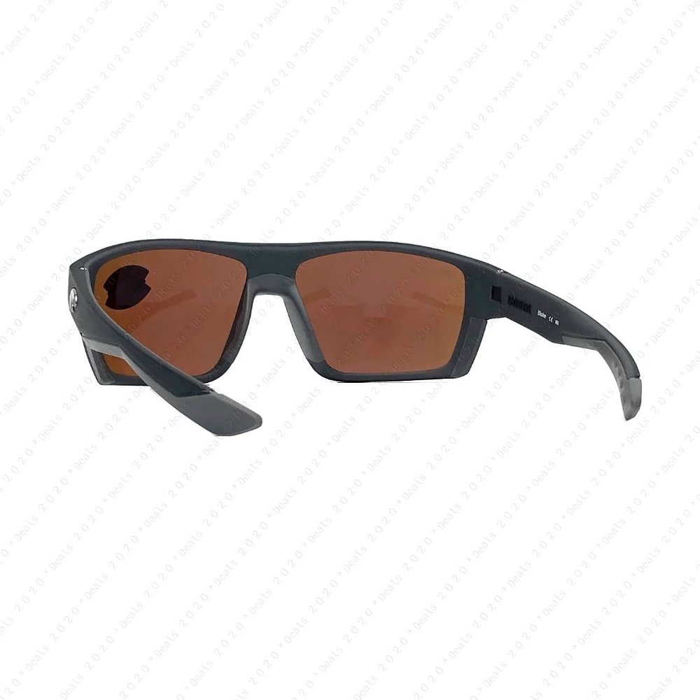 Costa Del Mar Bloke 580G Matte Black Matte Gray Polarized Sunglasses - Picture 6 of 11